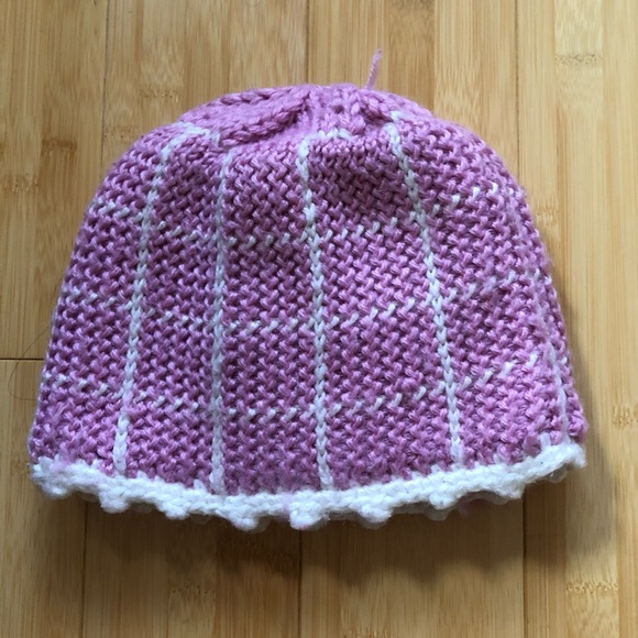Floral Handmade Knit Hat - Picture 3 of 4